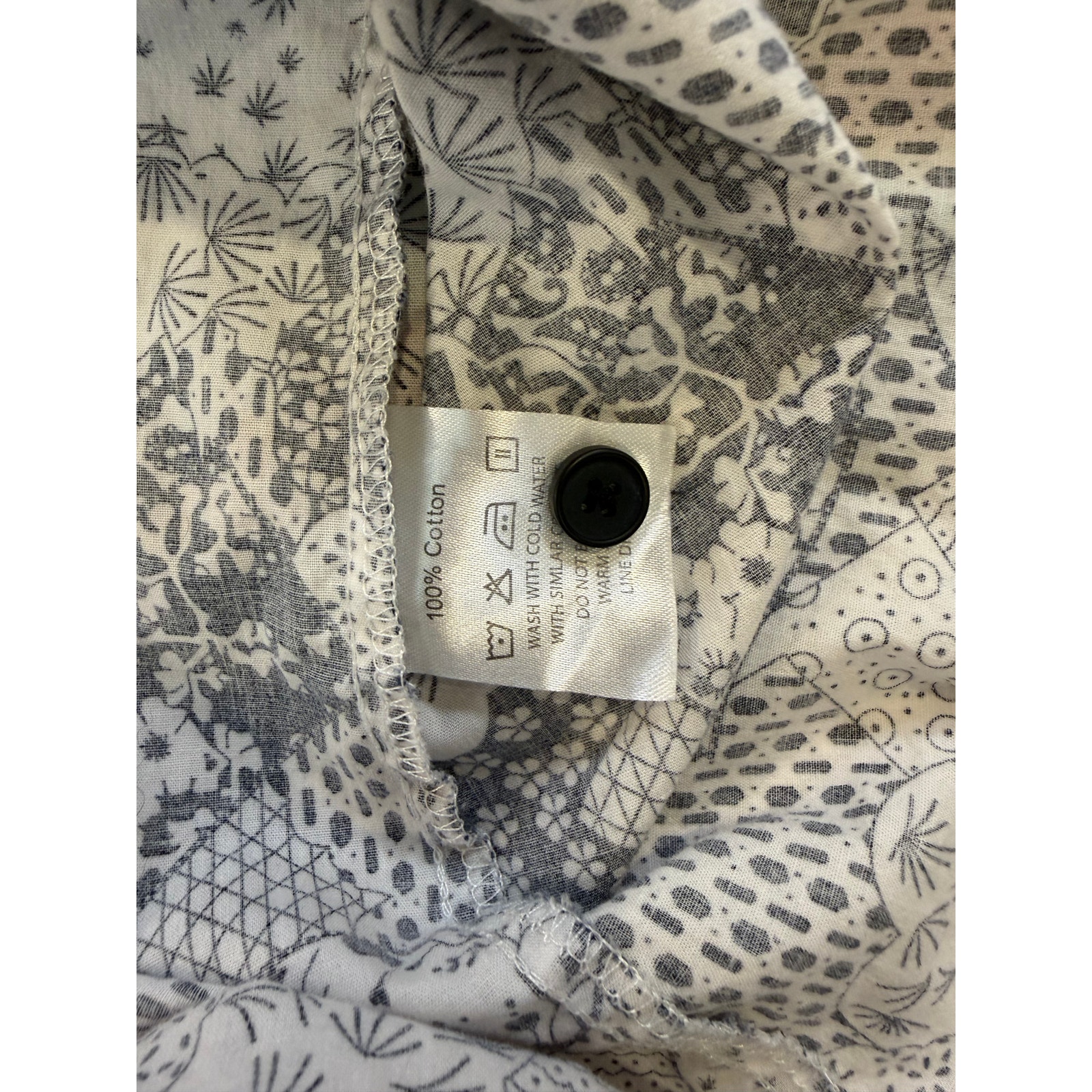 Atlanl Men's Patchwork Print Button-Up Shirt 2xl Cotton — image 4 of 4